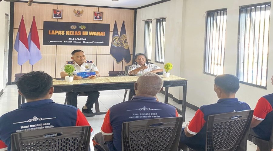 Lapas Wahai Bagikan Premi Akhir Semester secara Nontunai bagi Warga Binaan
