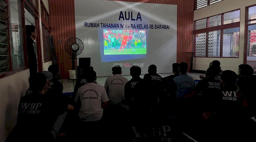 Rutan Barabai Gelar Nobar Piala Dunia, Perkuat Kebersamaan melalui Olahraga
