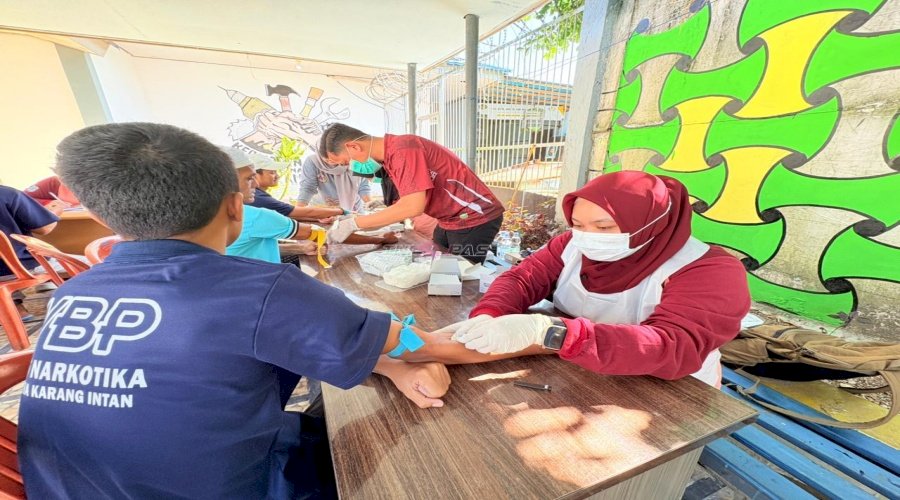 Lapas Narkotika Karang Intan Gelar VCT Mobile, Skrining Penyakit Menular untuk Warga Binaan