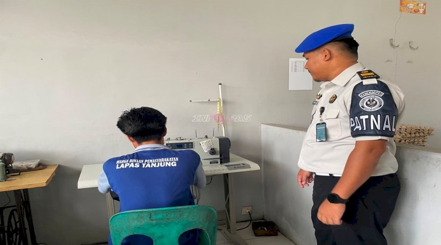 Satops Patnal Lapas Tanjung Pastikan Aktivitas Pembinaan Kemandirian Berjalan Aman dan Produktif