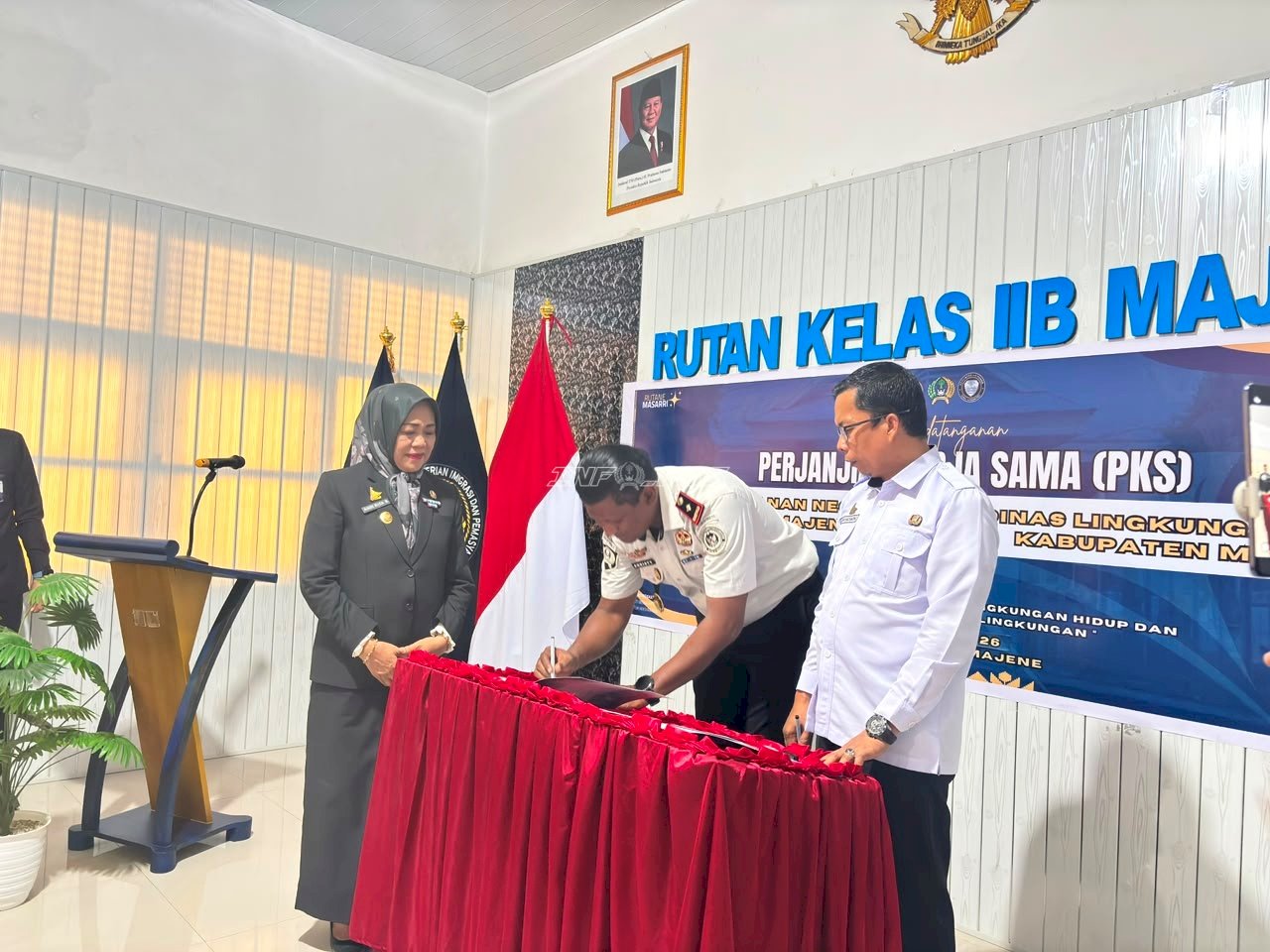 Rutan Majene dan DLH Teken Kerja Sama Pengelolaan Lingkungan