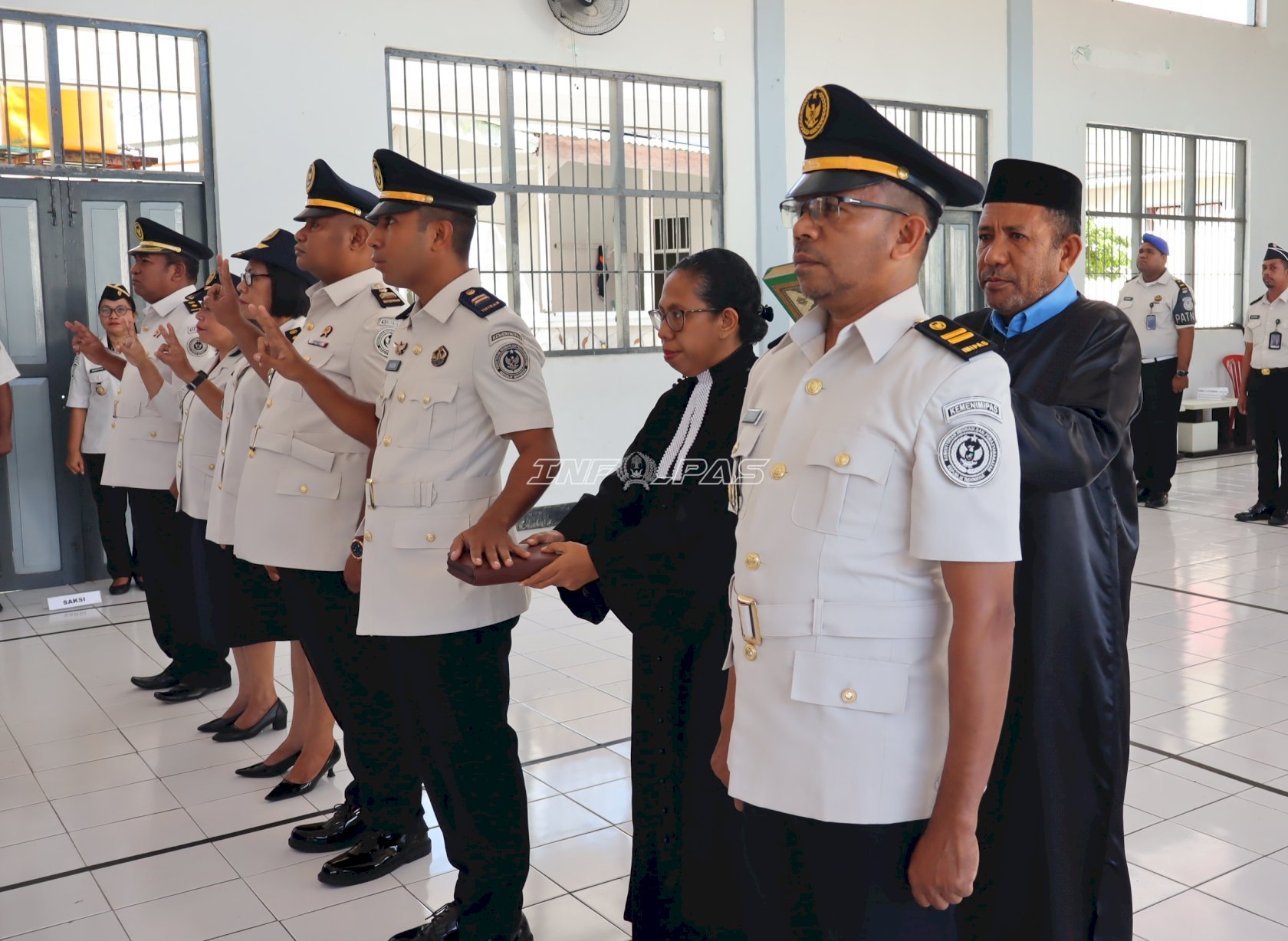 Lapas Ambon Lantik Enam Pejabat Eselon V, Satu Pegawai Terima Promosi
