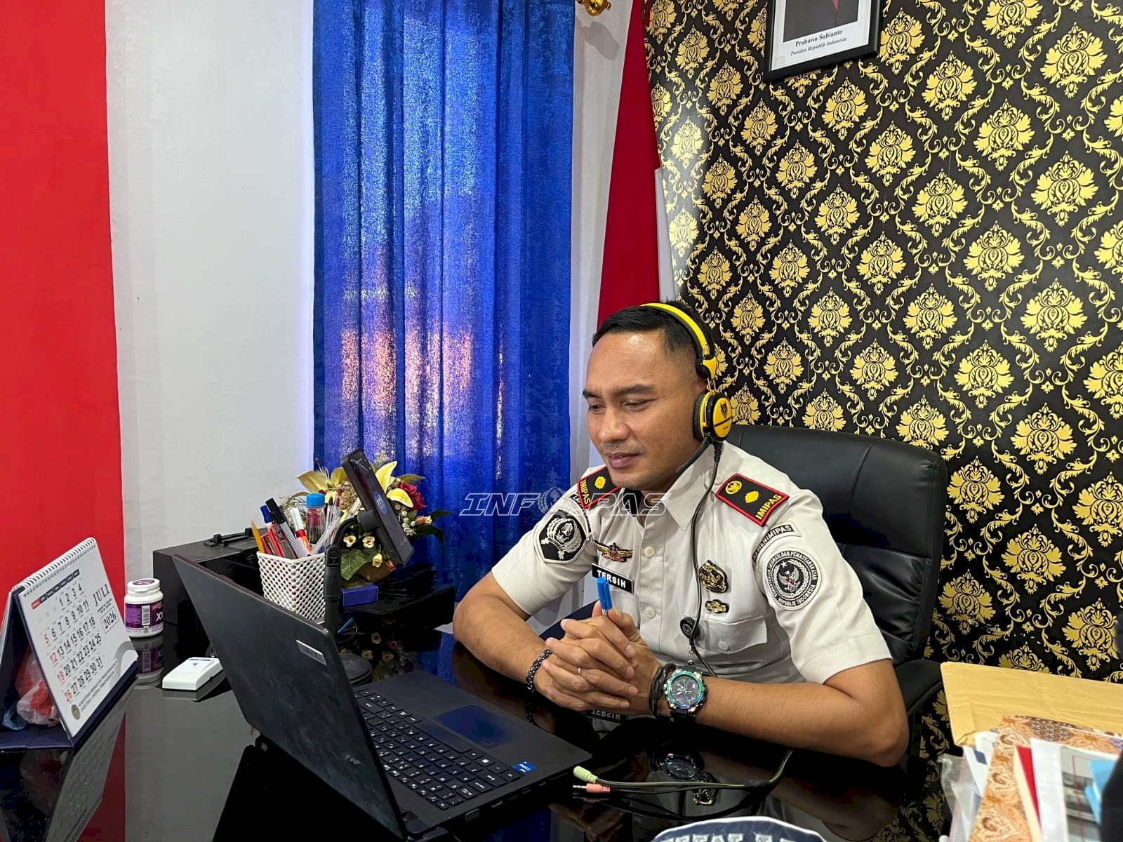 Kalapas Wahai Jadi Narasumber RRI Pro 3, Bahas Nobar Piala Dunia di dalam Lapas