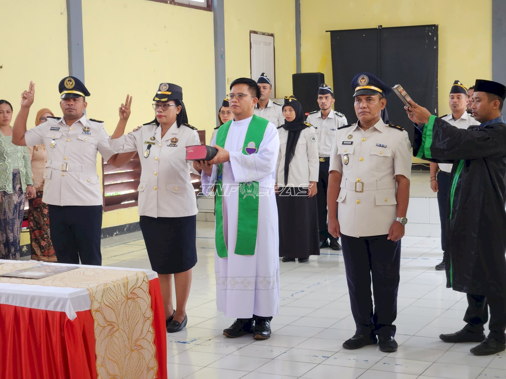 Penyegaran Organisasi, Lapas Tual Lantik Pejabat Eselon V