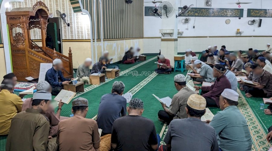 Malam Jumat Penuh Berkah, Santri Lapas Banjarmasin Lantunkan Surah Al-Kahfi di Masjid Baabut Taqwa