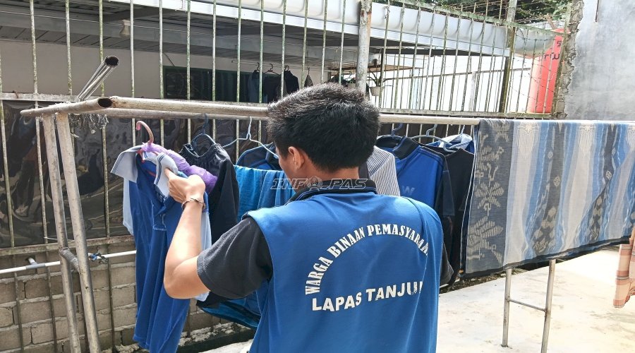Lapas Tanjung Maksimalkan Pembinaan Keterampilan melalui Program Kemandirian Penatu  