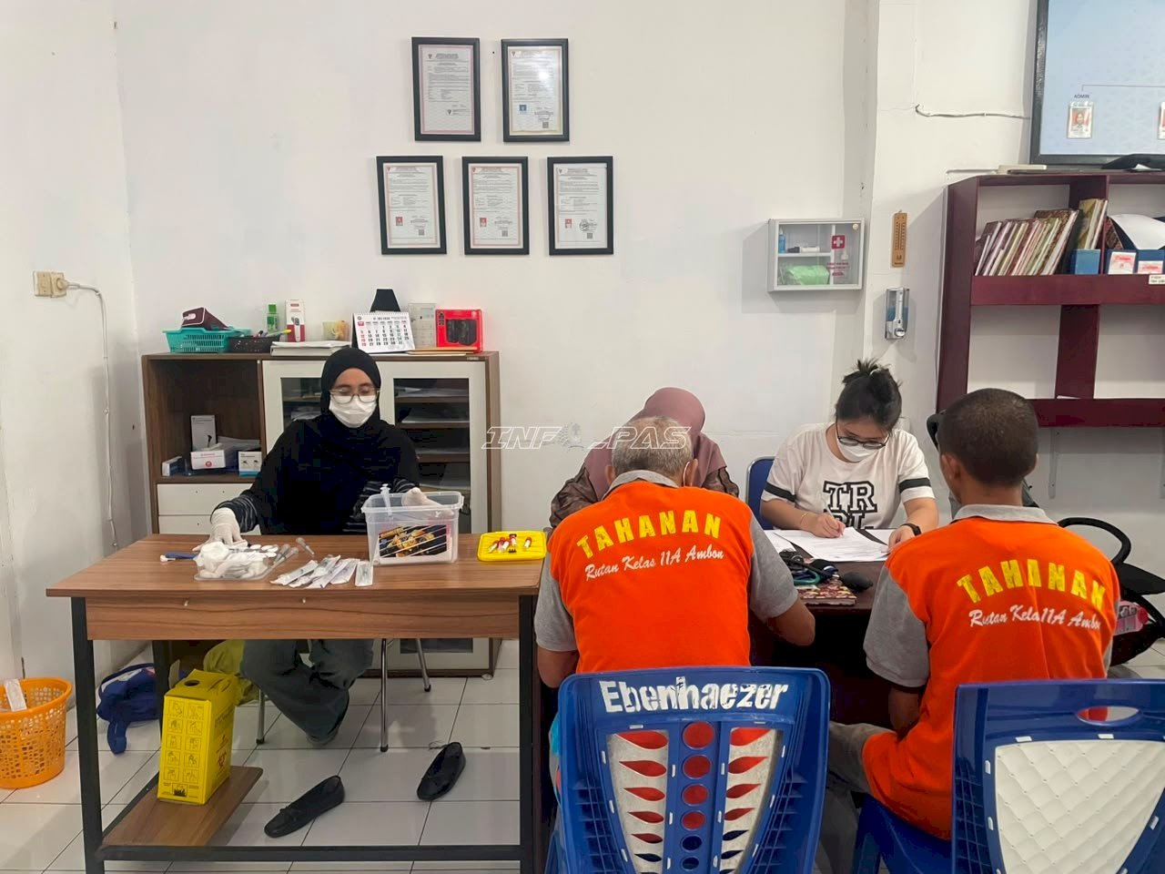 Rutan Ambon Gelar Skrining IMS dan HIV, 75 Warga Binaan Ikut Pemeriksaan
