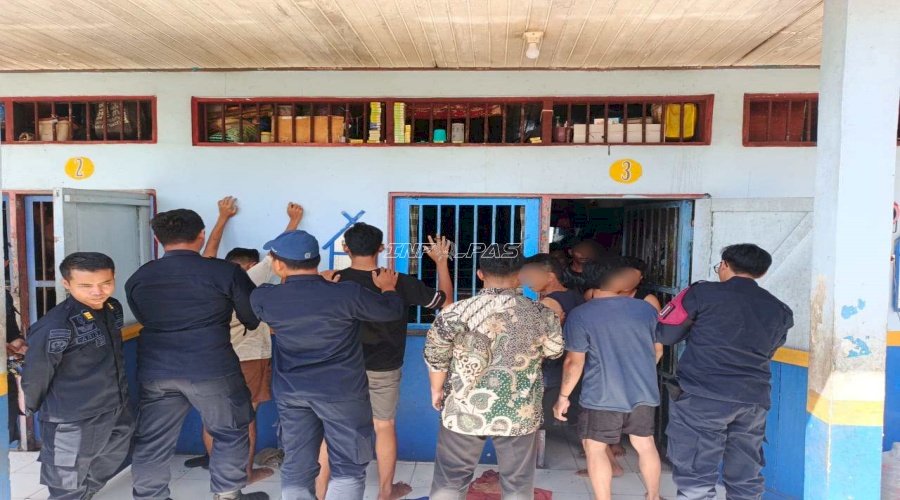 Rutan Marabahan Intensifkan Deteksi Dini Gangguan Kamtib melalui Razia Insidentil