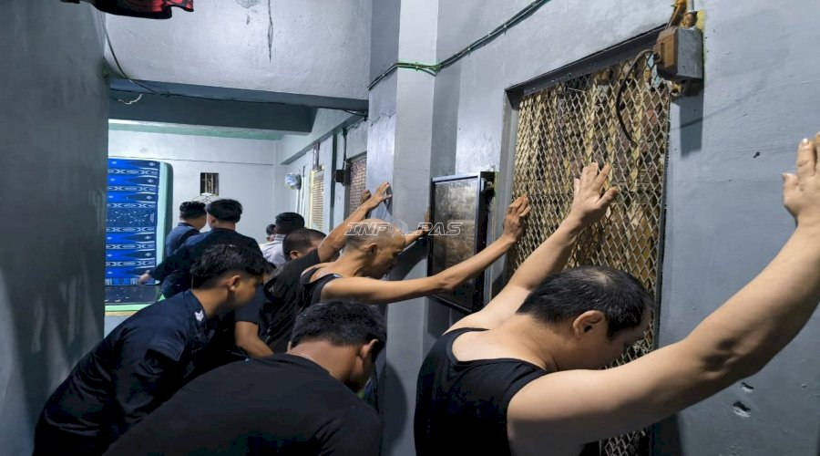 Perkuat Deteksi Dini, Lapas Narkotika Pangkalpinang Kembali Razia Kamar Hunian Warga Binaan