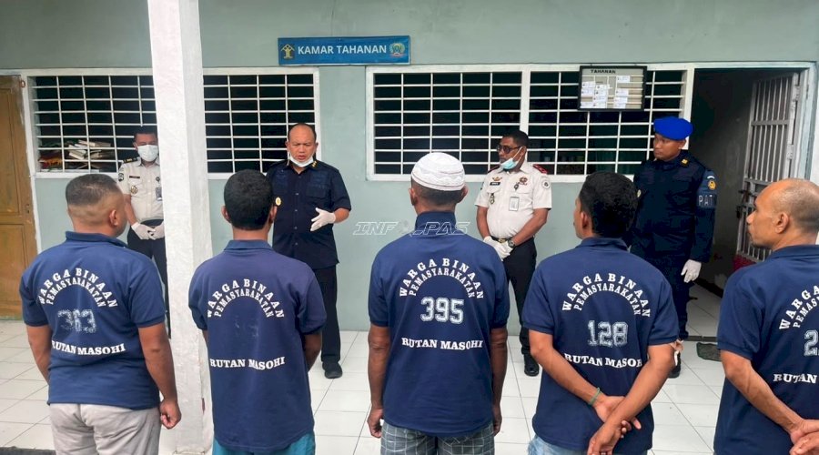 Kanwil Ditjenpas Maluku Perkuat Penyelenggaraan Pemasyarakatan lewat Monev ke Rutan Masohi