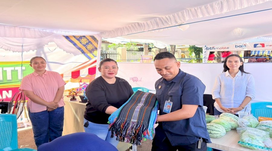  Karya Warga Binaan NTT Laris Diborong di Bazar UMKM dan Pasar Murah Hari Bhayangkara Ke-80