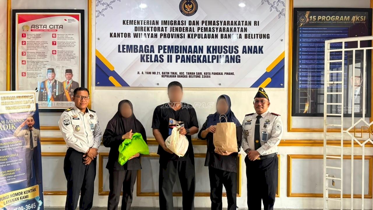 LPKA Pangkalpinang Salurkan Bantuan Sembako bagi Warga Sekitar