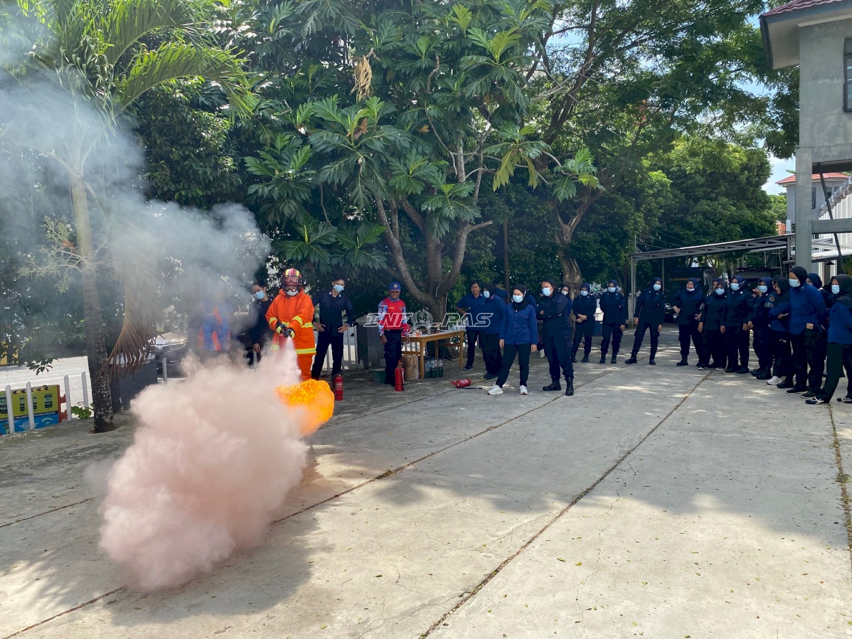 Perkuat Mitigasi Bencana, Lapas Perempuan Pangkalpinang Gelar Simulasi Penanggulangan Kebakaran