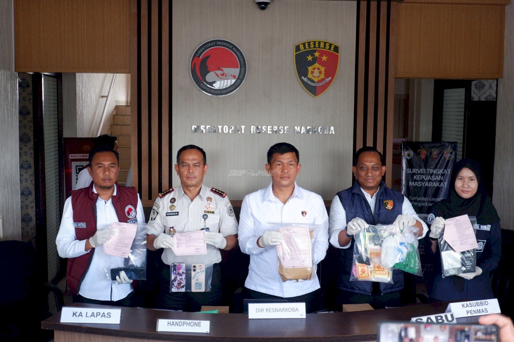 Kolaborasi Lapas Narkotika Pangkalpinang dan Polda Babel Bongkar Jaringan Narkotika