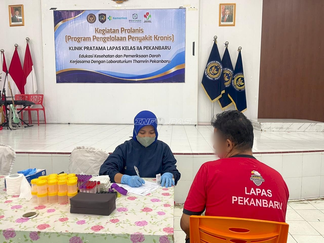 Program Prolanis di Lapas Pekanbaru Dukung Pengendalian Penyakit Kronis Warga Binaan
