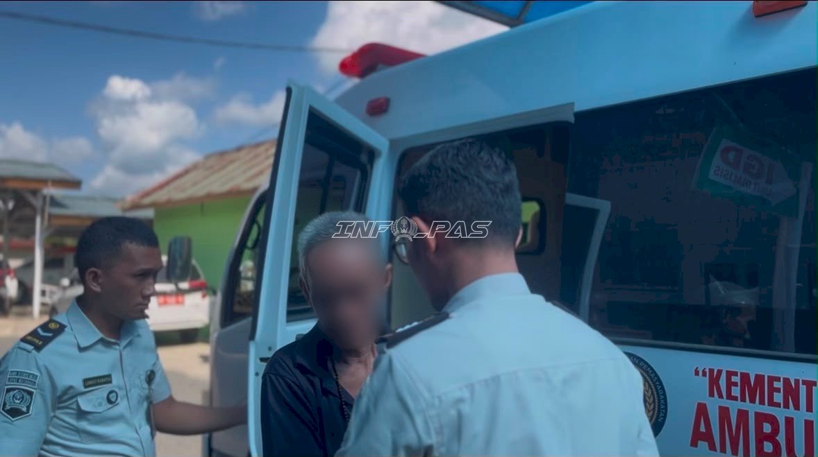 Pastikan Hak Kesehatan Terpenuhi, Lapas Kotabaru Rujuk Warga Binaan ke RSUD