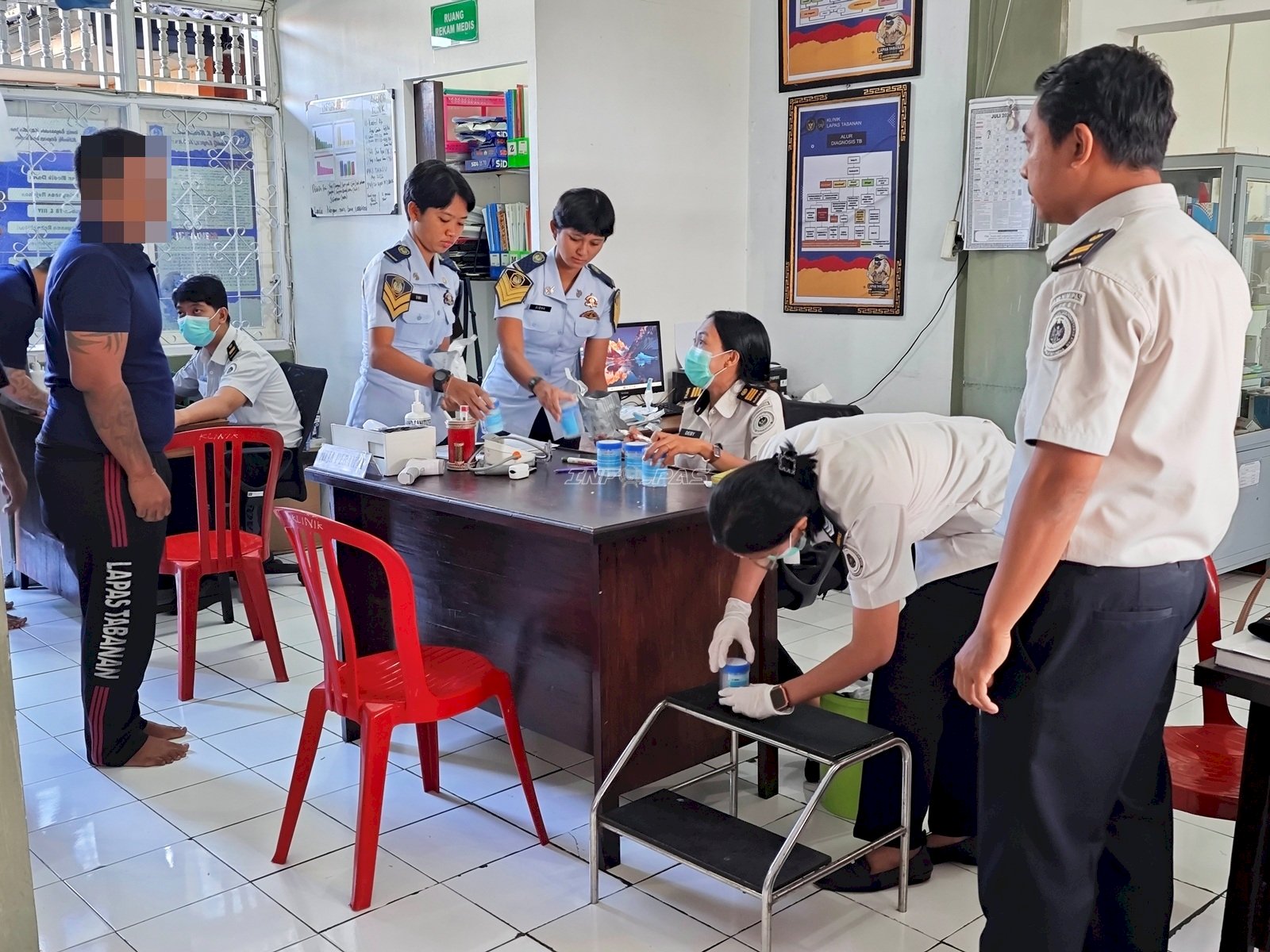 Buktikan Komitmen Zero Narkoba, Lapas Tabanan Tes Urine Petugas dan Warga Binaan