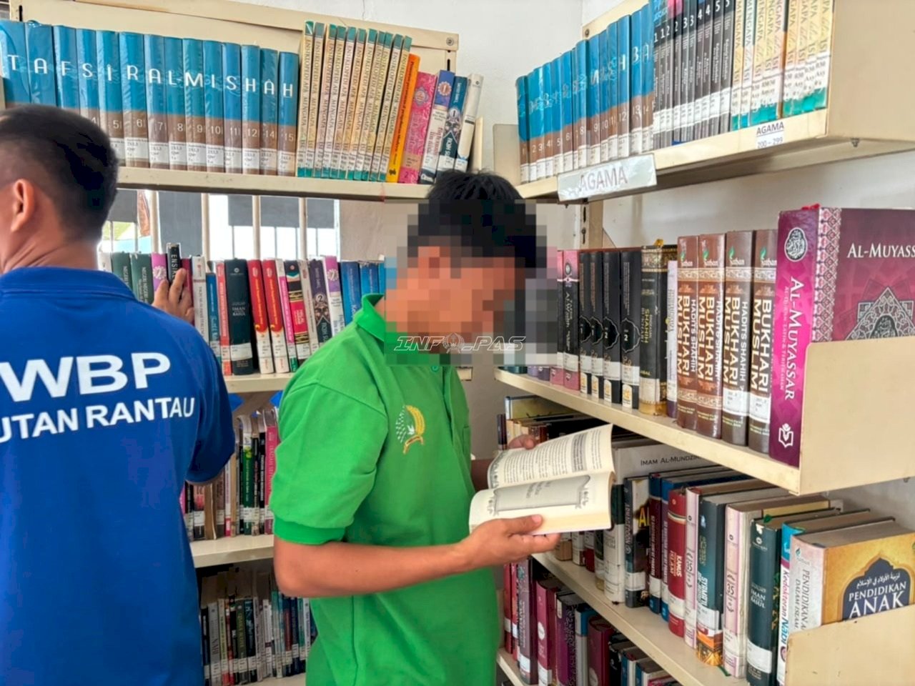 Perluas Wawasan, Warga Binaan Rutan Rantau Manfaatkan Perpustakaan