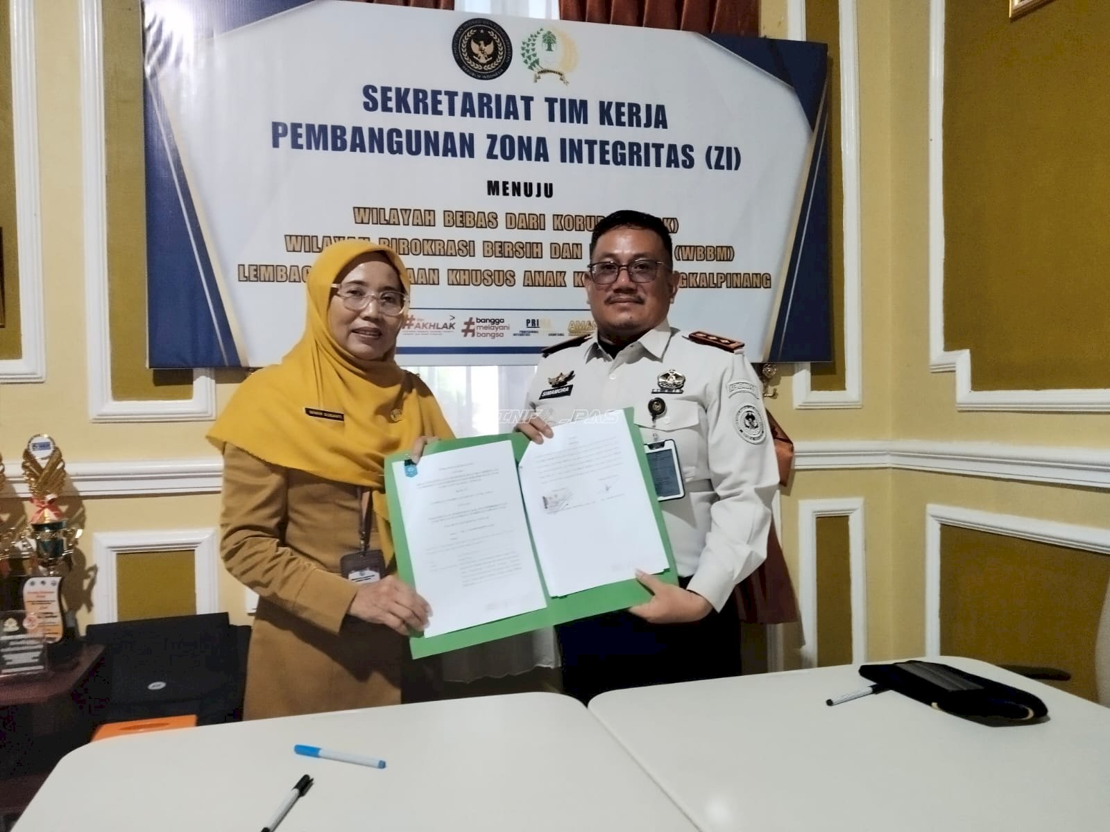 Teken PKS, LPKA Pangkalpinang-DPPKBP3A Bangka Tengah Kolaborasi Penuhi Hak Anak Binaan