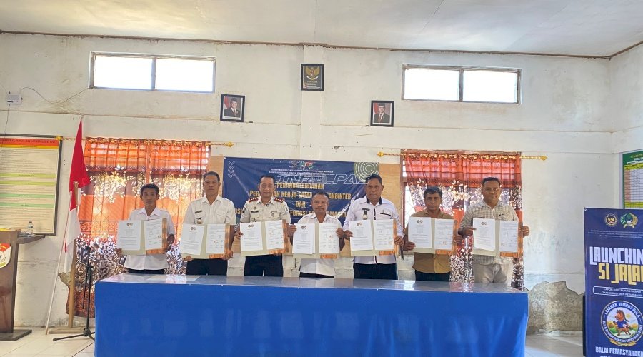 Bapas Waikabubak Gandeng Camat Loli dan Enam Kepala Desa melalui PKS Kelayanbinter