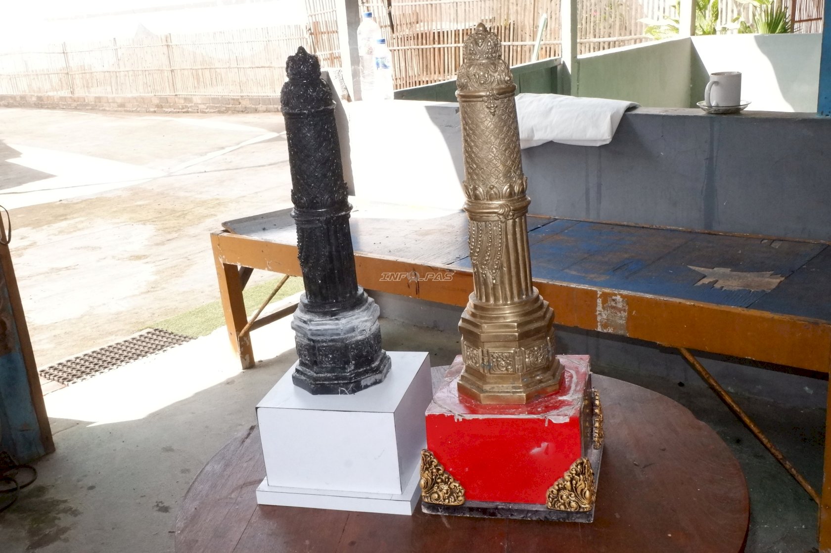 Tangan Terampil Warga Binaan Lapas Mojokerto Hasilkan Miniatur Ikonik Menara Tribuana Tunggadewi