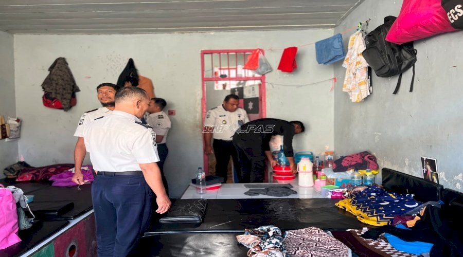 Deteksi Dini Gangguan Kamtib, Lapas Tual Geledah Kamar Hunian