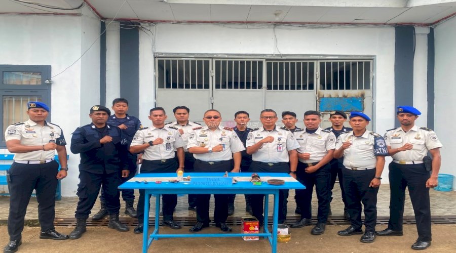 Cegah Barang Terlarang, Lapas Saumlaki Gelar Razia Kamar Hunian