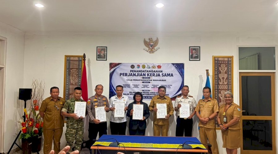 Bapas Waikabubak Sepakati PKS Pelaksanaan Pidana Kerja Sosial bersama Pemkab dan APH Sumba Timur