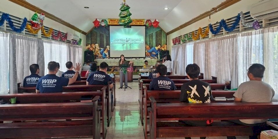Lapas Banjarmasin Perkuat Rohani Warga Binaan Kristiani lewat Ibadah bersama GBI Diaspora