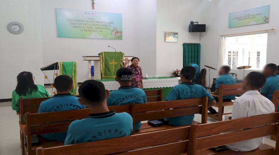 LPKA Ambon Beri Pembinaan Rohani Kristen kepada Anak Binaan