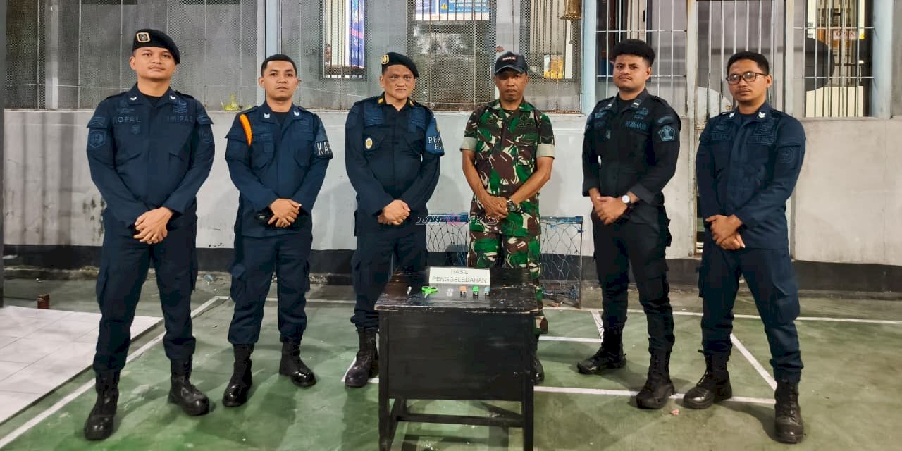 Sinergi dengan Koramil, Lapas Wahai Gelar Razia Kamar Hunian Cegah Gangguan Kamtib