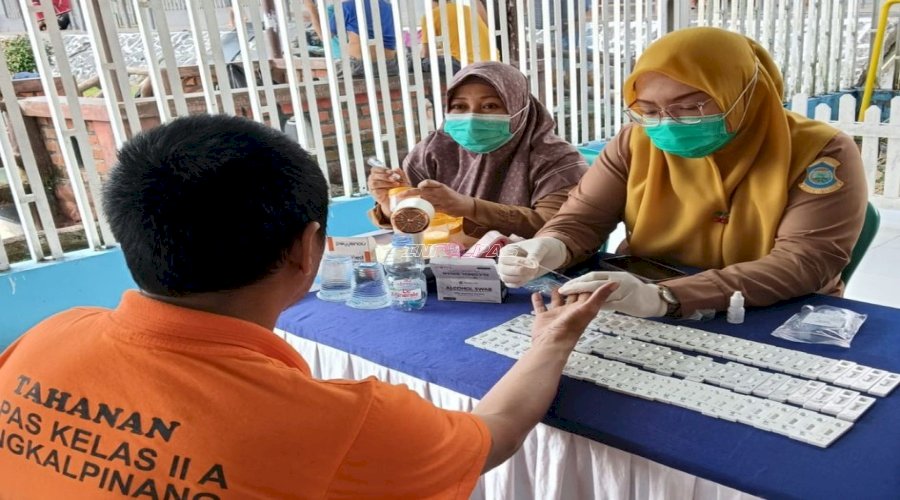 57 Warga Binaan Lapas Pangkalpinang Jalani VCT Mobile dan Skrining Penyakit Menular