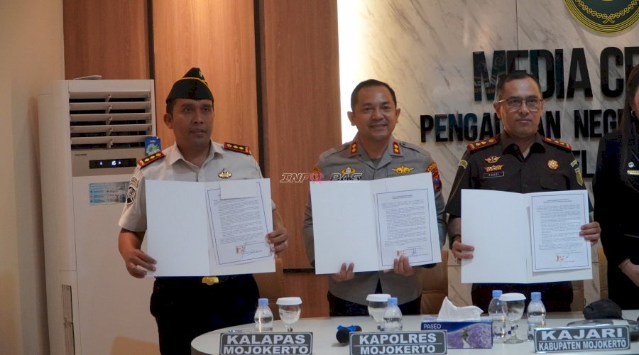 Lapas Mojokerto dan APH Mojokerto Teken Pakta Integritas di PN Mojokerto