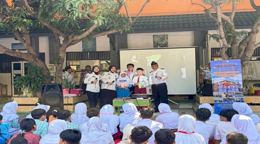 SANAK BASSAMA Hadir di MPLS SMP Negeri 9 Semarang, Tanamkan Kesadaran Hukum Sejak Dini kepada 284 Siswa Baru