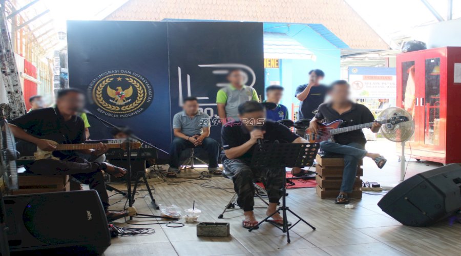 LP Project Band Hadirkan Hiburan Bernuansa Positif di Layanan Kunjungan Lapas Banjarmasin
