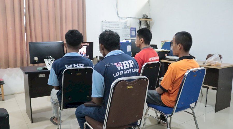 Dalam Khusyuk Kebaktian Virtual, Warga Binaan Nasrani Teguhkan Iman