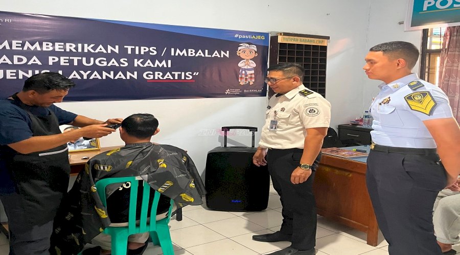 Bapas Denpasar Hadirkan Potong Rambut Gratis bagi Klien melalui Radenjalak Permata