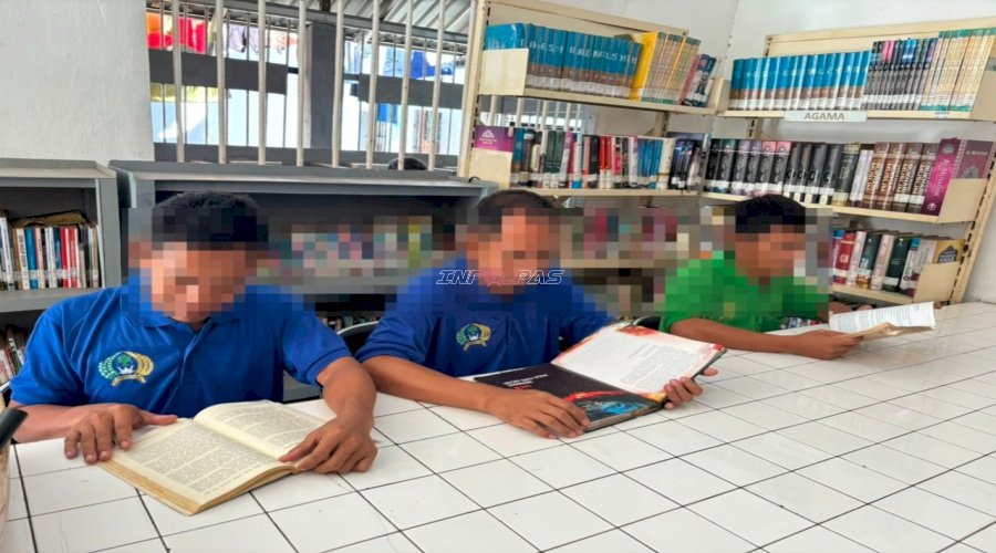Warga Binaan Rutan Rantau Bangun Harapan dan Wawasan di Perpustakaan