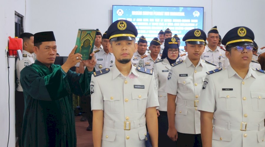 Sembilan Pejabat Nonmanajerial Dilantik, Kakanwil Ditjenpas Kalsel Tegaskan Amanah untuk Tingkatkan Kualitas Layanan Pemasyarakatan