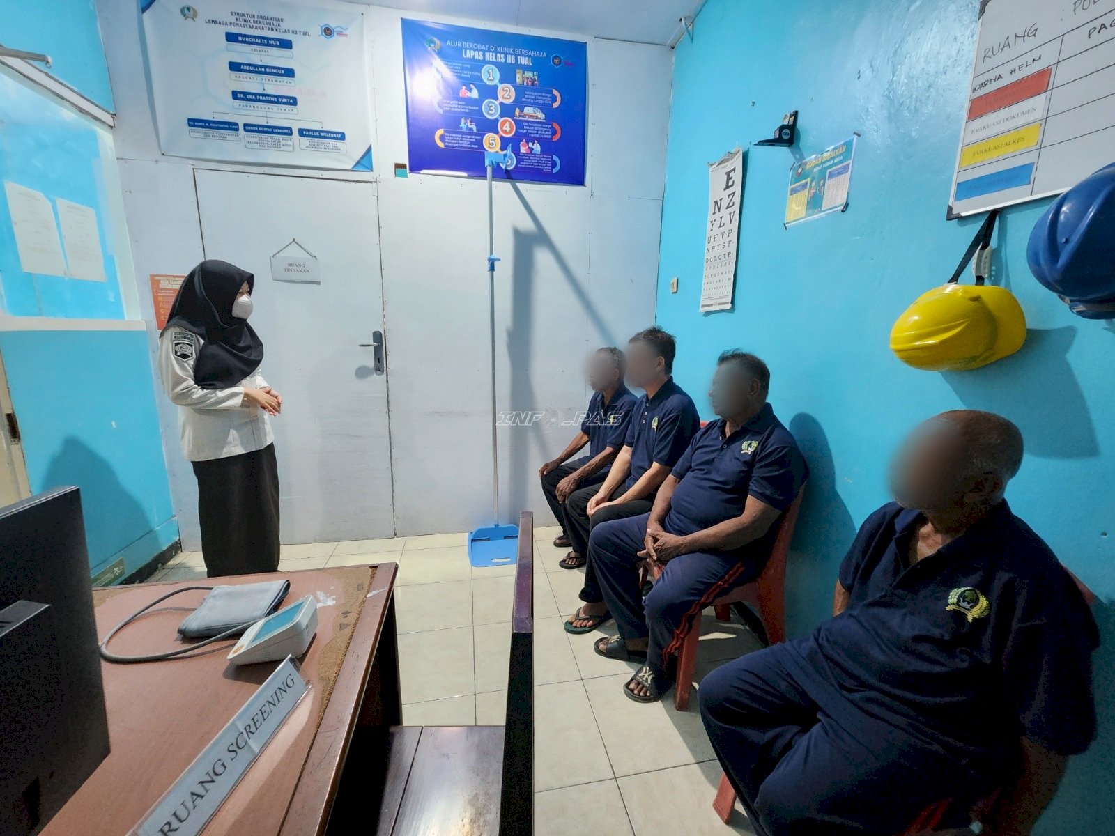 Cegah Penyakit Kronis di Usia Senja, Lapas Tual Intensifkan Pemeriksaan Kesehatan Warga Binaan