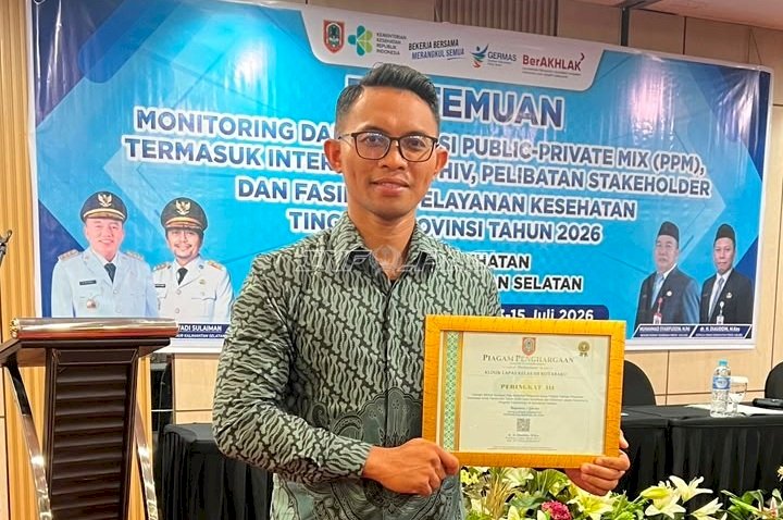 Konsisten Dukung Eliminasi Tuberkulosis, Lapas Kotabaru Raih Penghargaan Tingkat Provinsi