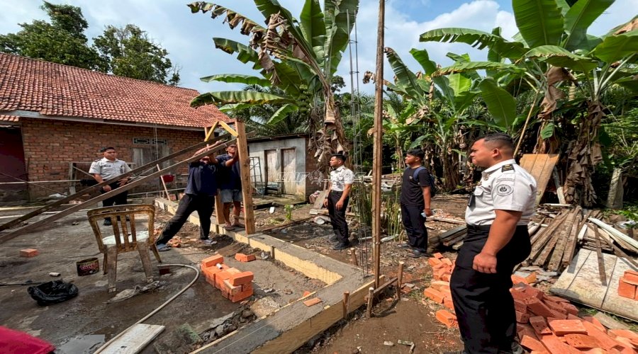 Bedah Rumah Terus Berprogres, Lapas Muara Tebo dan BAZNAS Tebo Wujudkan Pemasyarakatan Bermanfaat bagi Masyarakat