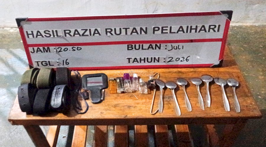 Rutan Pelaihari Perkuat Deteksi Dini melalui Razia dan Tes Urine Insidentil