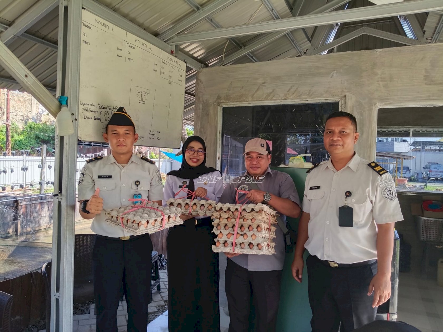 Program Pembinaan Berbuah Hasil, Lapas Banjarmasin Pasok 210 Butir Telur SAE 1 ke Koperasi