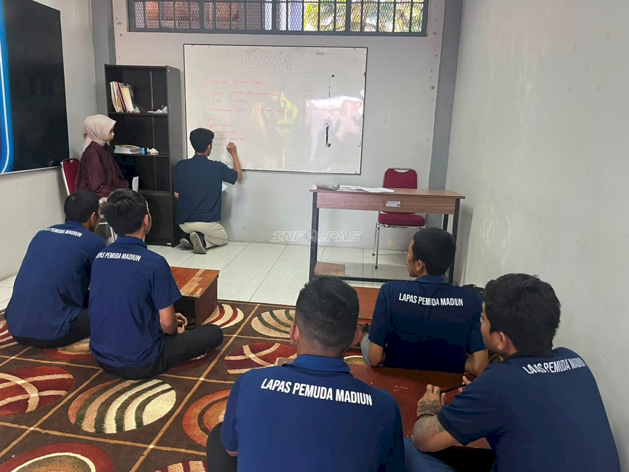 Lapas Pemuda Madiun Fasilitasi Warga Binaan Kejar Paket C bersama Mahasiswa UM