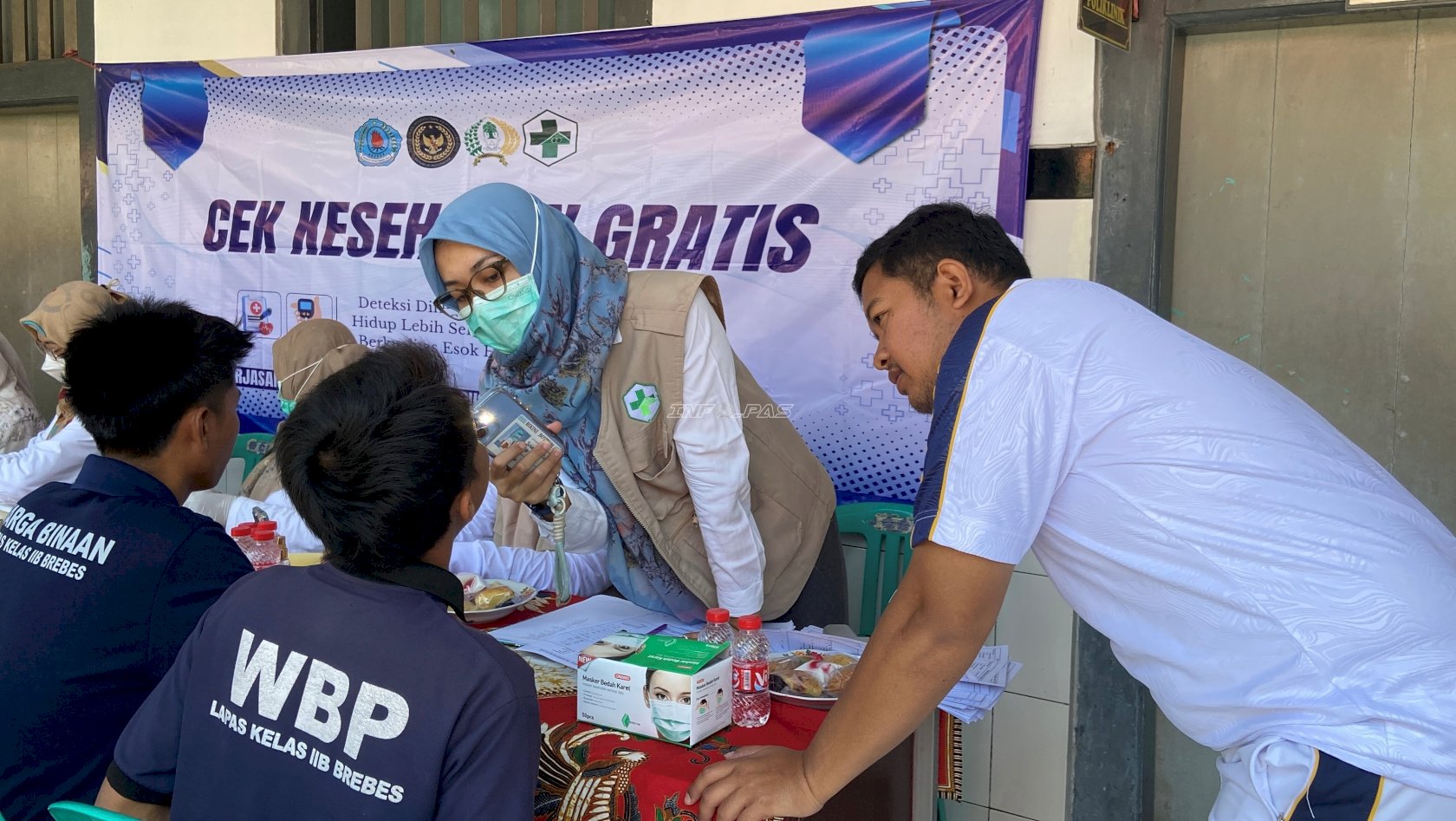 Lapas Brebes Gelar Cek Kesehatan Gratis Tahap II bagi Warga Binaan dan Petugas