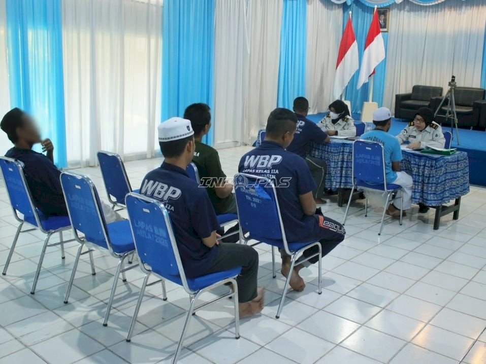 Enam Warga Binaan Lapas Banjarmasin Jalani Litmas Program Integrasi