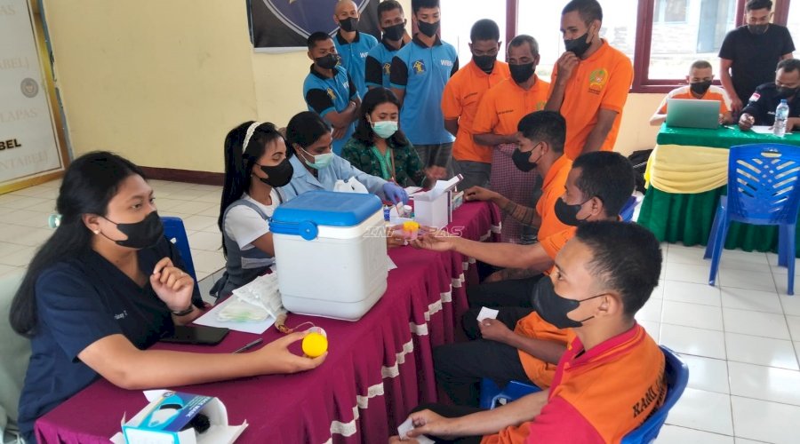 Lapas Atambua dan Puskesmas Atambua Selatan Gelar Skrining Massal HIV dan TST TB bagi Warga Binaan