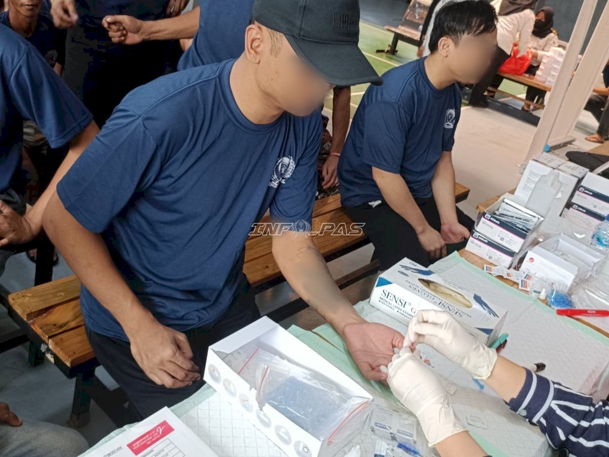 Lapas Cipinang Skrining HIV dan Hepatitis C 150 Warga Binaan