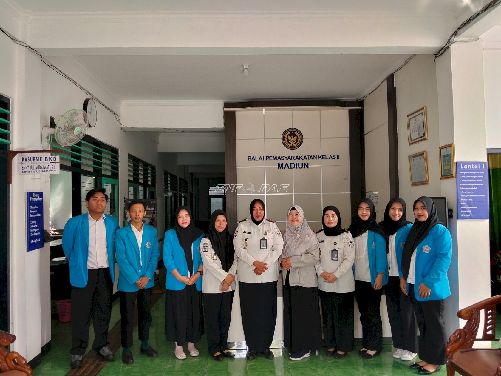Dukung Dunia Akademik, Bapas Madiun Terima Mahasiswa Magang Hukum Unipma